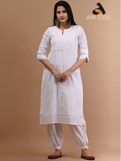 Buy White Kurta Suit Sets for Women by Samitte Online | Ajio.com